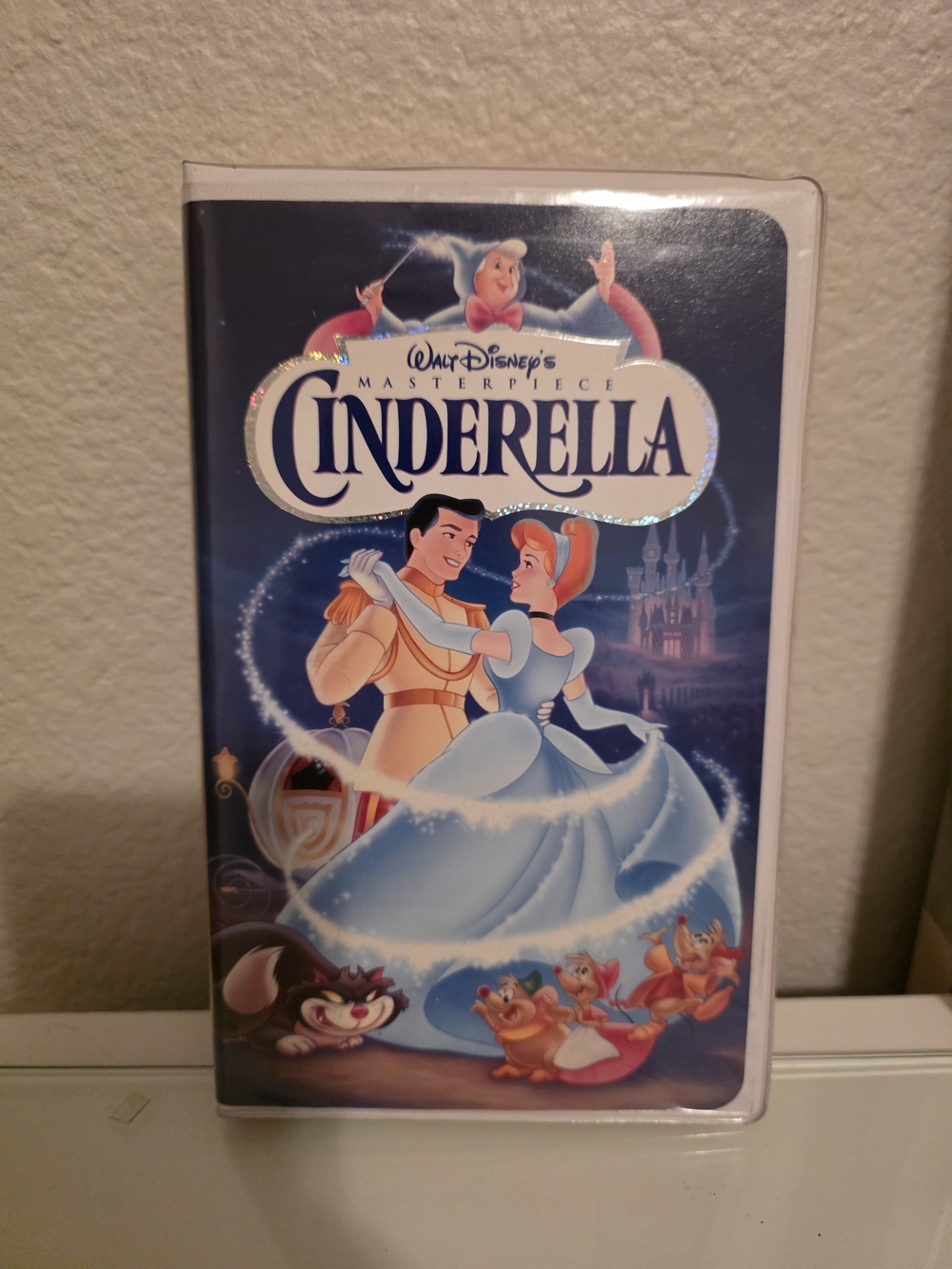 Disney Cinderella VHS Cover Blue White